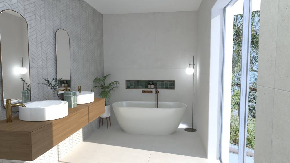 baignoire moderne