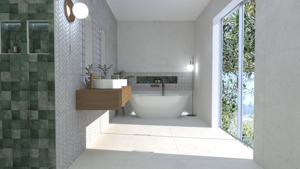 salle de bain carrelage