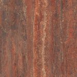 Carrelage effet travertin rouge